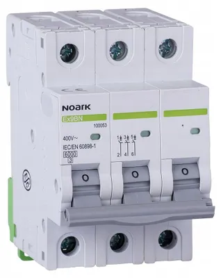 Zdjęcie produktu dla Wyłącznik nadprądowy Ex9BN 3P B6 100049 NOARK