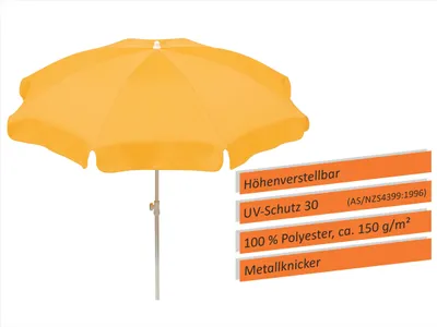 Produktbild von Schneider Sonnenschirm IBIZA 240/8 goldgelb 681-04