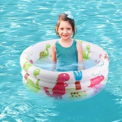 Produktbild von Faltbarer und aufblasbarer Kinderpool - Tragbarer Sommerpool für Garten und Rasen