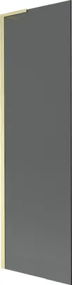 Immagine prodotto di Mexen Next L paratia da vasca da bagno a 1 anta 60 x 150 cm, grafite, oro spazzolato - 895-060-000-03-40-55