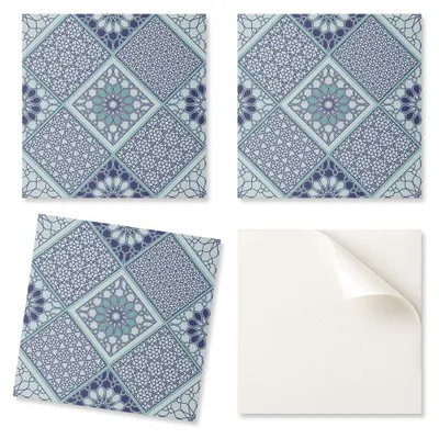 Produktbild von Dekorative PVC-Wandfliesen mit Muster für den Raum, geometrische Mosaikmuster, 20 x 20 x 20 cm