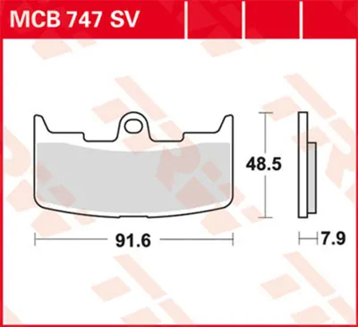 Obrázok produktu pre TRW Brzdová podložka Trw Sinter Mcb 747 Sv