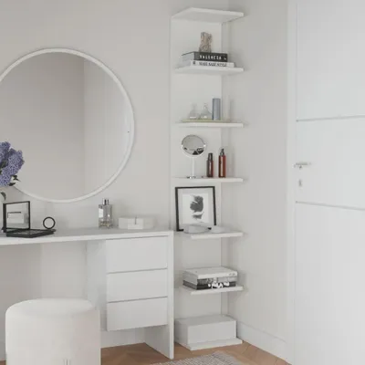 Image de Étagère murale, bibliothèque murale - Étagères murales flottantes pour chambre à coucher et salon - 7 étagères - Blanc