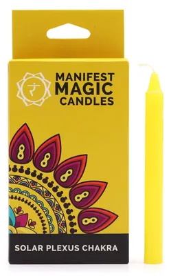 Produktbild von Intentionskerzen 12er SET SOLAR PLEXUS CHAKRA gelb Ritual
