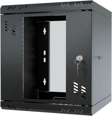 Obrázok produktu pre Rack Cabinet 10" 6U, 300mm, Glass Door, Black