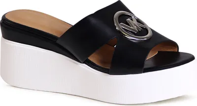 Produktbild von topschuhe24 2989 Damen Keilabsatz Sandaletten XXL Plateau Sandalen, Farbe:Schwarz, Größe:36 EU