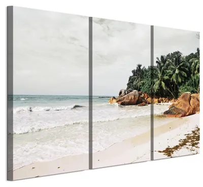 Immagine prodotto di Set di 3 quadri decorativi LUMASOUL per soggiorno, con paesaggio, dimensioni 90x60 cm. Set di 3 stampe su tela adatte per camera da letto, corridoio, ufficio e cucina