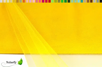 Produktbild von TÜLL Stoff 10m x 150cm, Farbauswahl:gelb 645