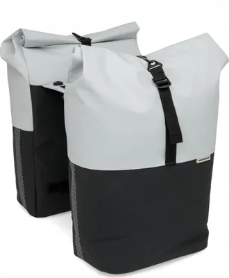 Immagine prodotto di New Looxs - 393.537MIK - Borsa da bicicletta - Nyborg Double MIK 34 L - nero-grigio