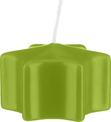 Produktbild von Sternkerzen Schwimmkerzen Limonegrün 35 x Ø 60 mm, 16 Stück