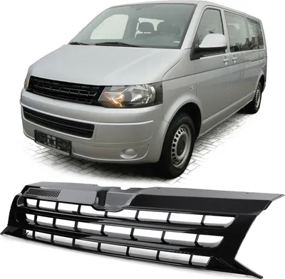 Produktbild von Kühlergrill Sportgrill Grill SCHWARZ GLANZ für VW T5 Facelift 2009-2015 (Nicht