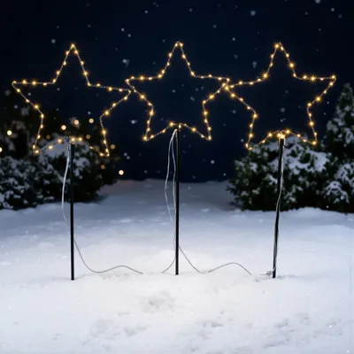 Produktbild von esotec Solarstecker Sternenzauber Weihnachtsdeko für außen IP44 outdoor 102571, KI-generiertes Bild