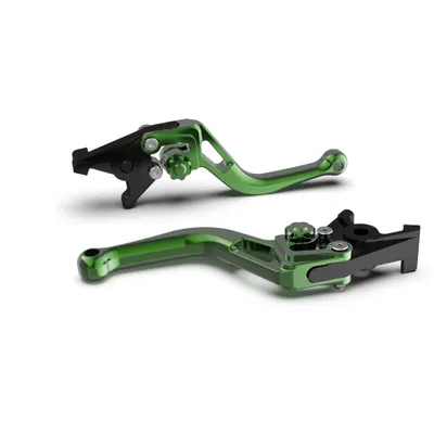 Produktbild von Kupplungshebel LSL BOW L24 mit ABE kurz für Yamaha XJR FJR 750 - 1700 ccm Bj. 1981 - 2018, Farbe Hebel:grün, Farbe Versteller:grün