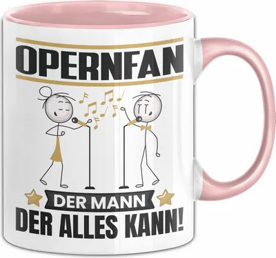 Produktbild von Opernfan Tasse Geschenk für Opernfan Der Mann Der Alles Kann Geschenkidee zum Geburtstag (Rosa)
