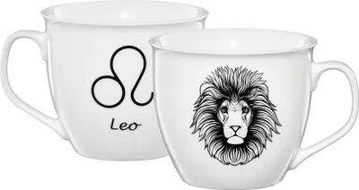 Zdjęcie produktu dla Kubek porcelanowy Ambition Zodiac 550 ml Lew