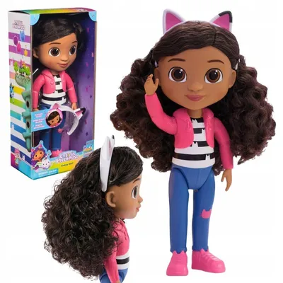 Produktbild von Katzenhäuschen GABI, GABI-Puppe 32 cm mit Stirnband und Katzenohren, Set für Kinder ab 3 Jahren