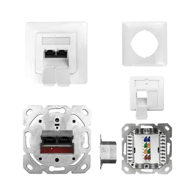 Produktbild von Kathrein 211500002, RJ-45, 6a, 1000 MΩ, Weiß, Acrylnitril-Butadien-Styrol (ABS), Aluminium, 1,5 A