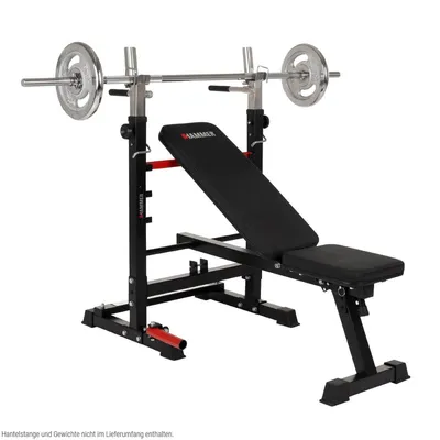 Produktbild von HAMMER Hantelbank Force 4.0 mit Rack, Schrägbank, bis max. 180 kg Körpergewicht