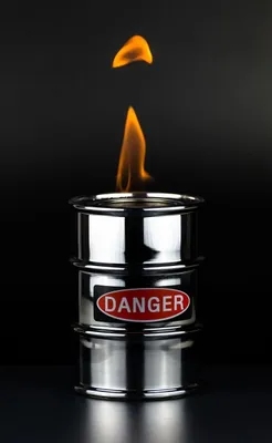 Produktbild von Öllampe Barrel Feuertonne für Brenngel Danger 3319