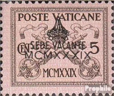 Produktbild von Briefmarken Vatikanstadt 1939 Mi 73 postfrisch Aufdruckausgabe