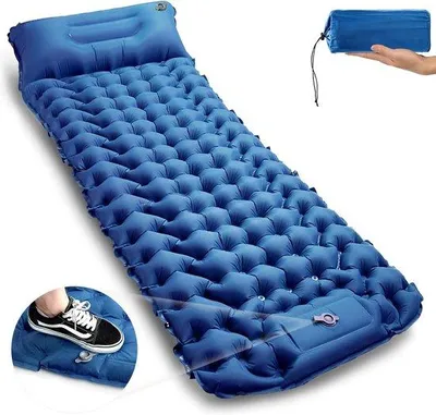 Produktbild von Famanu Schlafmatte ultraleicht mit integriertem Kissen - Campingmatratze