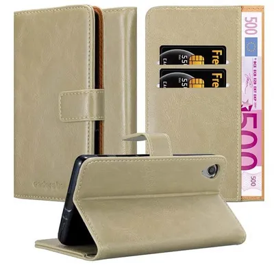 Immagine prodotto di Cadorabo cover per Sony Xperia X cover protettiva in marrone cellulare cover libro case case case lusso