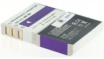 Produktbild von Akku für Ricoh DB90 Li-Ion 3,7 Volt 1500 mAh grau.