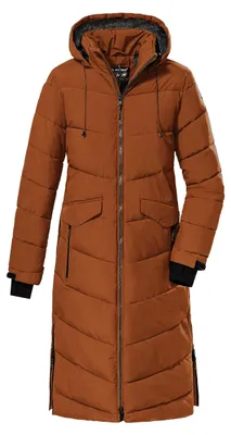 Productafbeelding van Killtec dameswinterjas/mantel met donslook en capuchon, model KOW 62 WMN QLTD CT