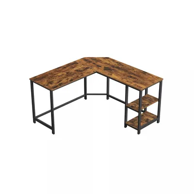 Image de In And OutdoorMatch Bureau d'angle industriel Marcelina - Bureau d'ordinateur - Bureau