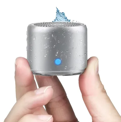Obrázek produktu pro Bluetooth reproduktor, kovové provedení, vodotěsný, A106Pro stříbrný, reproduktor-a