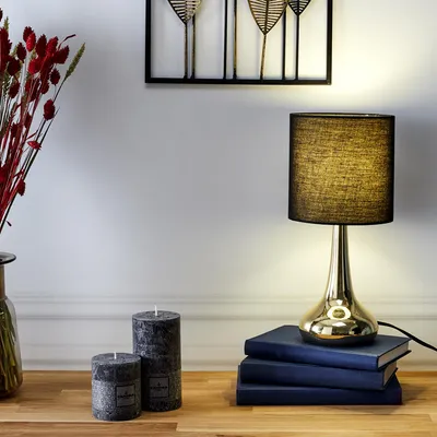 Image de Lampe Touch Dore Noir