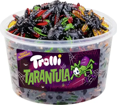 Produktbild von Trolli Tarantulla extra weiche Fruchtgummi Spinnen 6 Sorten 975g