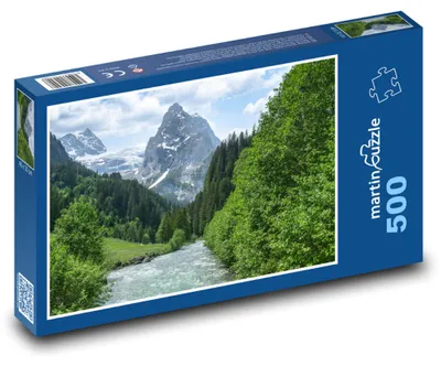 Obrázok produktu pre Puzzle 500 Alpy - rieka a hora - martinpuzzle