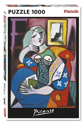 Produktbild von Picasso Puzzle Frau mit Buch, 1000 Teile, Kunstmotiv