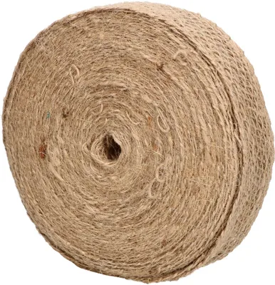 Produktbild von Juteband in Graubraun mit einer Breite von 3,5 cm und einer Länge von 20 Metern