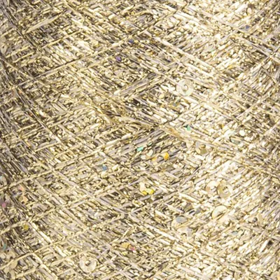 Produktbild von Metalisiertes Garn mit Pailletten YarnArt Paillettes Gold, 800m 50g