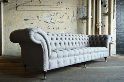 Zdjęcie produktu dla Chesterfield, designerski zestaw wypoczynkowy, sofa 4-osobowa, model 2016-48