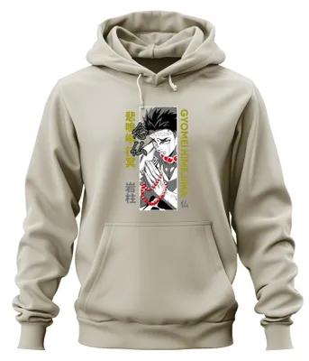 Obrázek produktu pro Kimetsu no Yaiba Gyomei Himejima Hashira Prayer Beads Gift Uni mikina s kapucí, Nature, 3XL