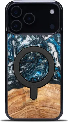 Produktbild von Holzhülle für iPhone 17 Pro Max, Bewood Unique Planets Erde für MagSafe