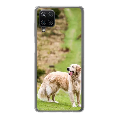 Produktbild von MuchoWow® Handyhülle Schutzhülle Hülle für Samsung Galaxy A12 Schönes Bild eines Golden Retrievers Silikon Softcase Handy Hülle - Bild