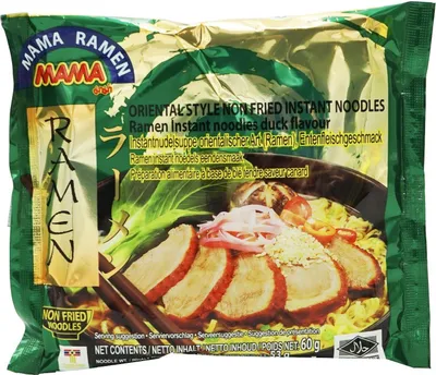 Produktbild von Mama Ramen Nudelsuppe mit Enten Geschmack 60g