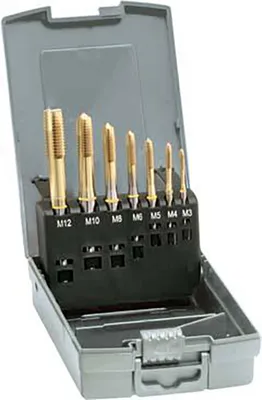 Produktbild von Maschinengewindebohrer- Set DIN371/376 HSSE TiN Form B M3-12 GÜHRING