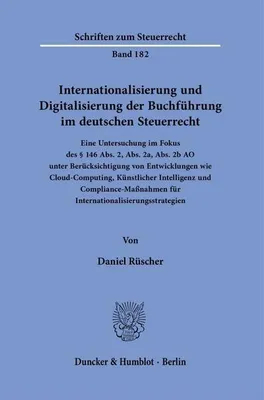 Zdjęcie produktu dla Internationalisierung und Digitalisierung der Buchführung im deutschen Steuerrecht