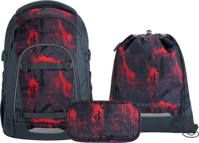 Produktbild von Coocazoo Mate Broken Black Schulrucksack Set 3tlg.