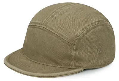 Produktbild von Baseball Cap Herren 5 Panel Kurzer Schirm Flat Brim Khaki Baumwolle