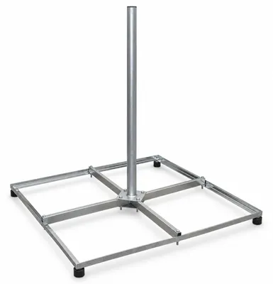 Produktbild von PremiumX Balkonständer 4x 50x50 Stahl Holland 1m Mast SAT Flachdachständer
