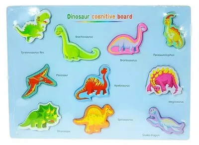 Immagine prodotto di Puzzle di dinosauri in legno