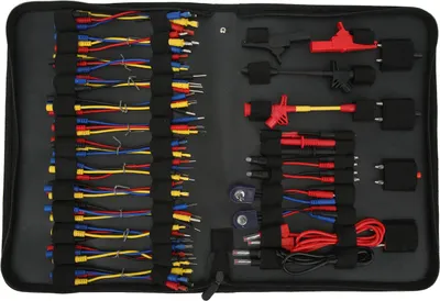 Obrázek produktu pro Sada testovacích vodičů pro automobilové obvody Multimetr Elektrické testery Diagnostické nástroje Drátové konektory Adaptér Kabely s přepravní taškou