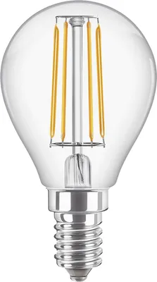 A clear studio shot of an LED light bulb.