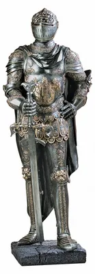 Image de Statue de chevalier médiéval, 99 cm